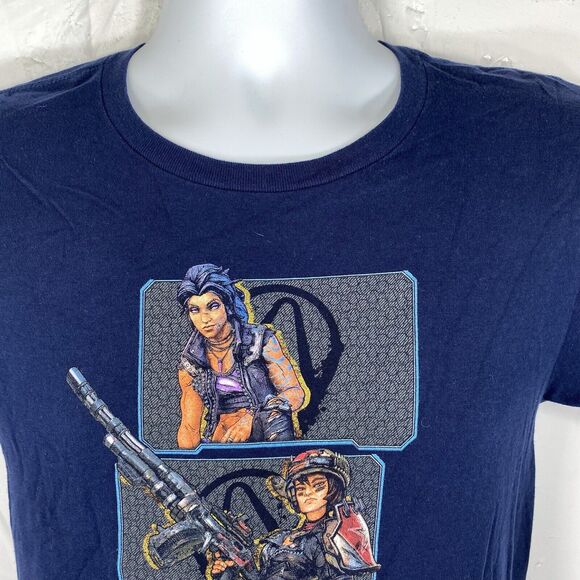 Borderlands 3 Vault 2019 Unisex Size Small Graphic T-Shirt Navy Blue Tee S - Picture 2 of 9